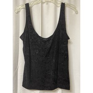 Xscape By Joanna Chen XL Dressy Sleeveless Velvet Shimmer Stretch Tank